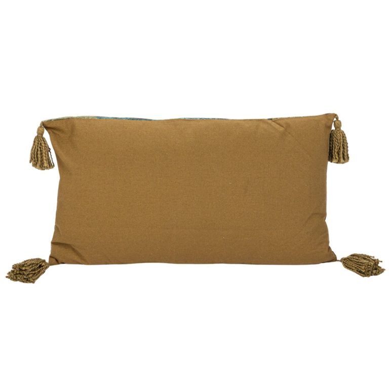 Tibertan Tiger Cotton Blend Velvet Lumbar Pillow - Image 5