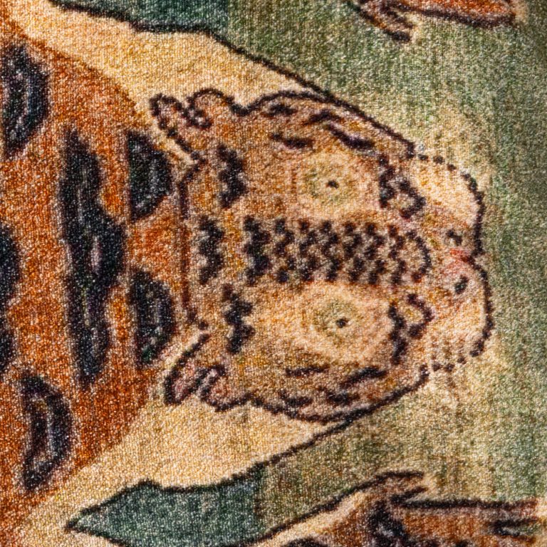 Tibertan Tiger Cotton Blend Velvet Lumbar Pillow - Image 4