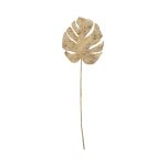 Faux Philodendron Split Leaf, Plaster Finish