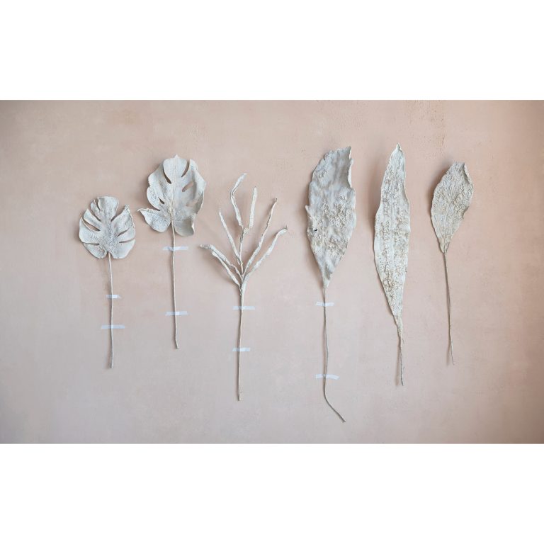 Faux Philodendron Split Leaf, Plaster Finish - Image 2