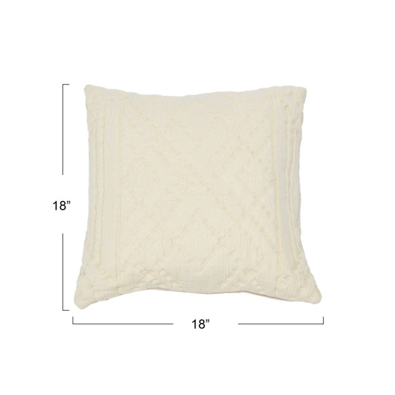 Malika Square Cotton Pillow - Image 2