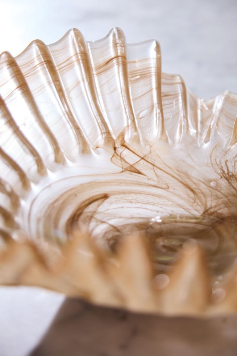 Pleated Glass Bowl - Image 4