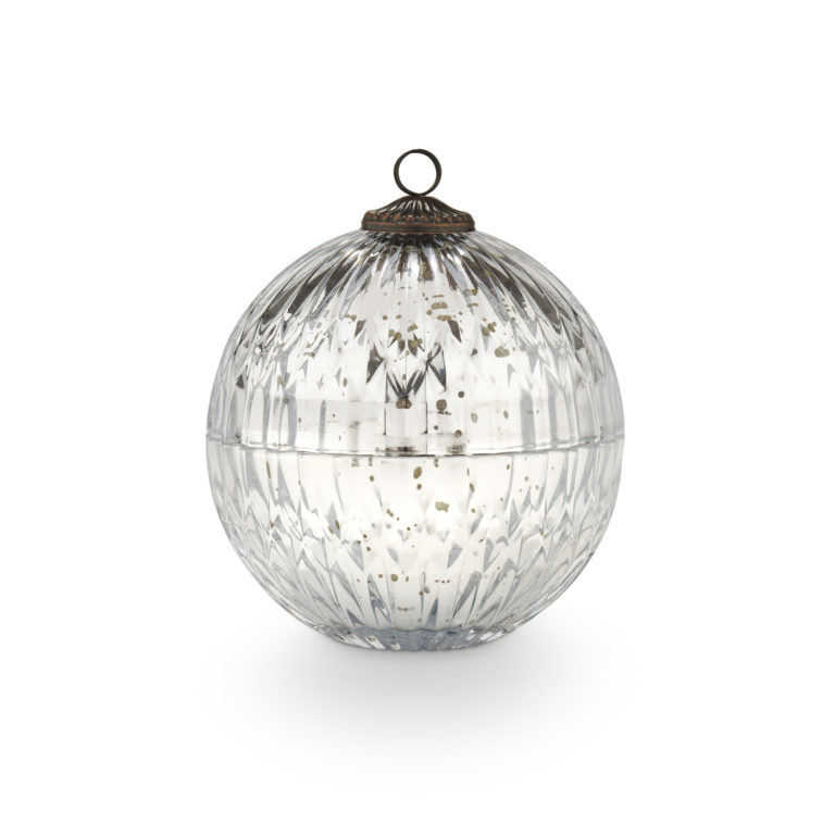 Balsam & Cedar Silver Mercury Ornament Candle