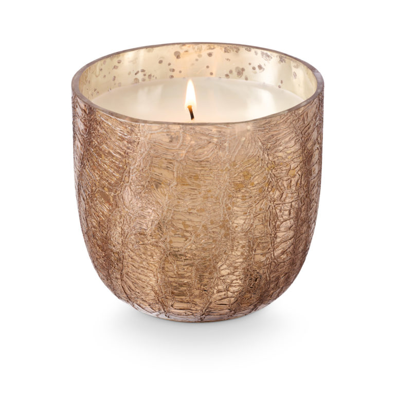 Woodfire Large Boxed Crackle Glass Candle - Image 2