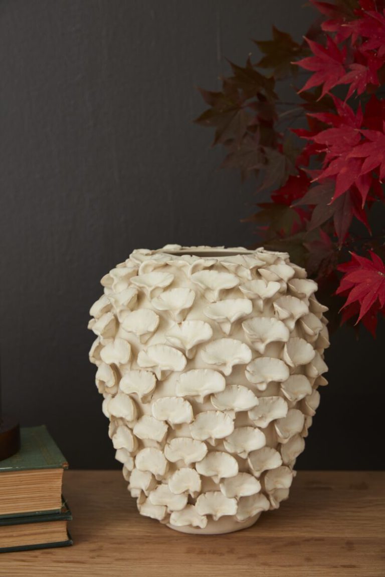 Ginkgo Stoneware Vase - Image 2