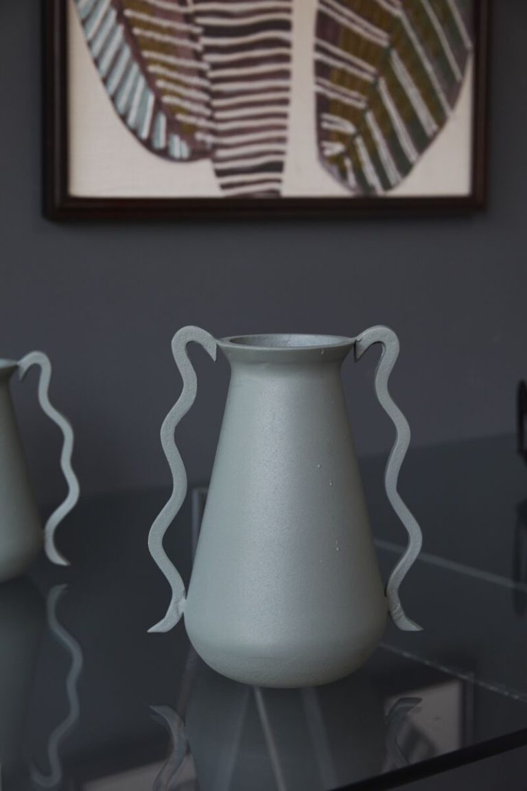 Mikado Metal Vase - Image 2