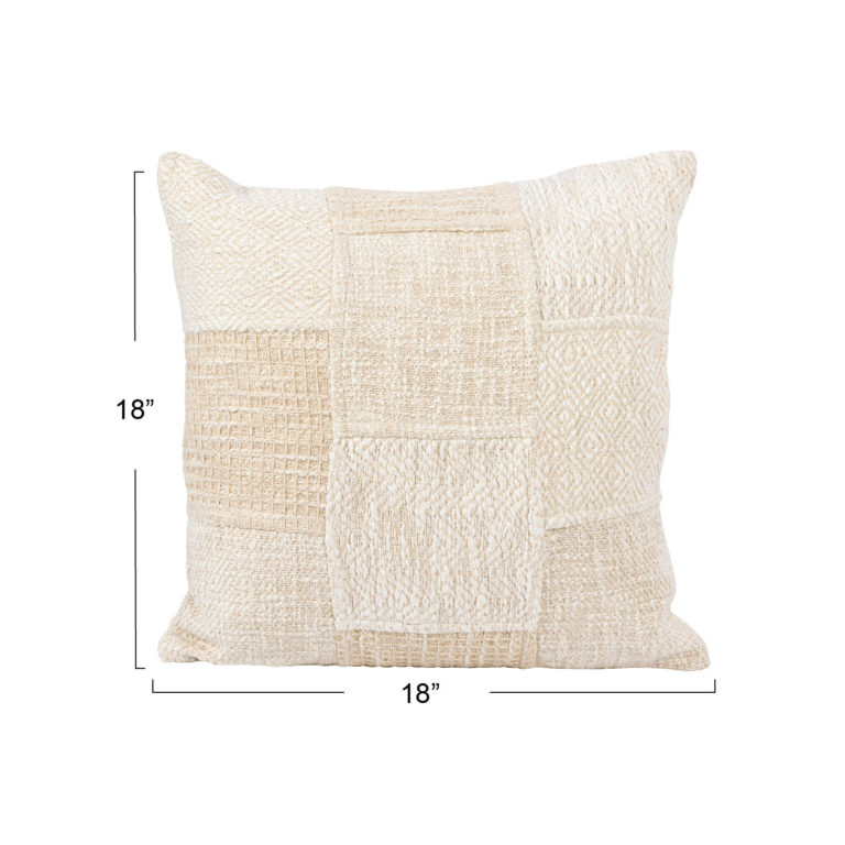 Cotton Patchwork Pillow - Image 2