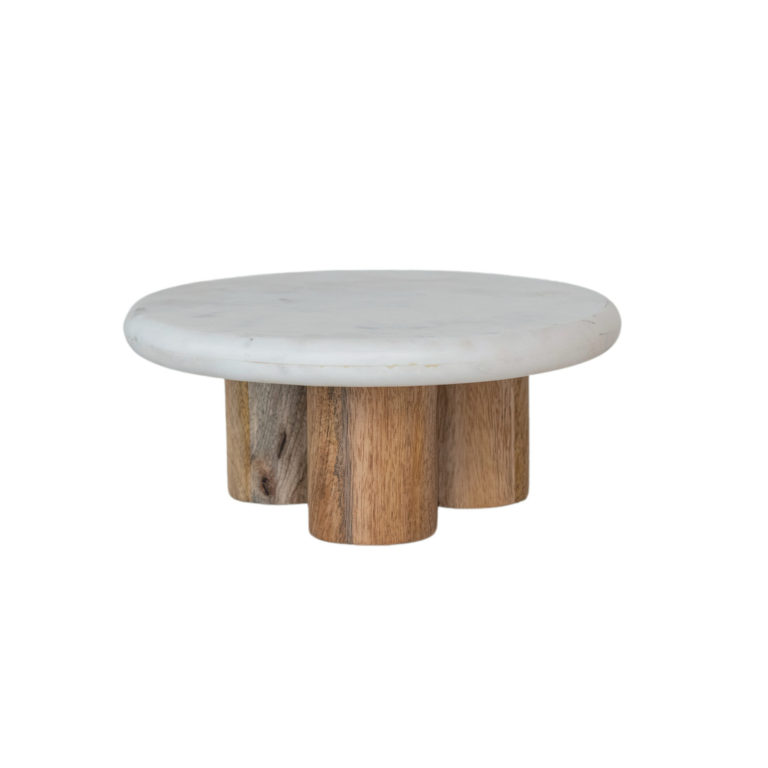 Decoratove Round Marble Pedestal