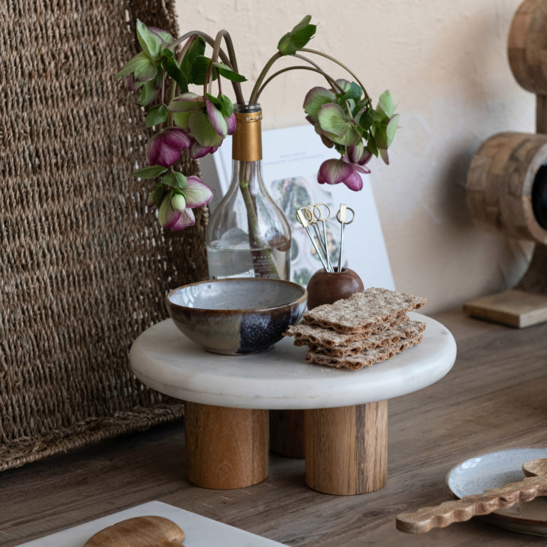 Decoratove Round Marble Pedestal - Image 5