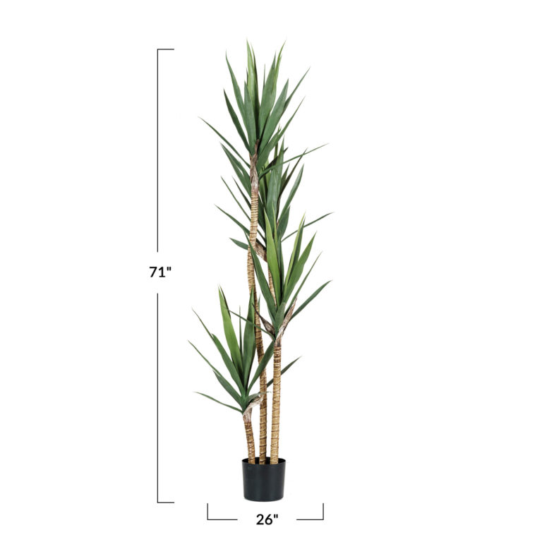 71"H Faux Yucca Tree - Image 2