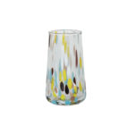 Hand-Blown Confetti Drinking Glass 13 oz.