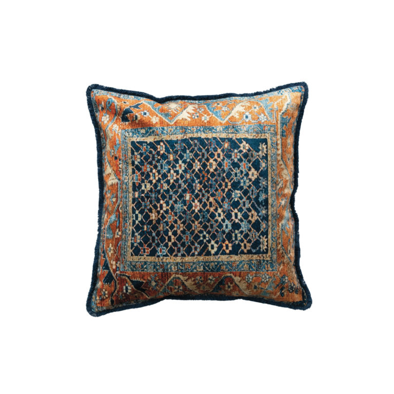 Carpet Pattern Cotton Blend Velvet Pillow