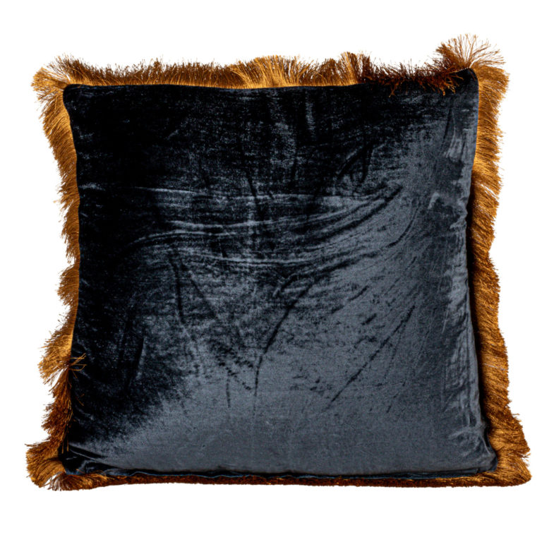 Navy Silk Blend Pillow - Image 5