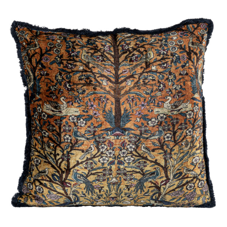 Carpet Pattern Cotton Blend Velvet Pillow - Image 4