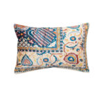 Carpet Pattern Cotton Blend Velvet Lumbar Pillow