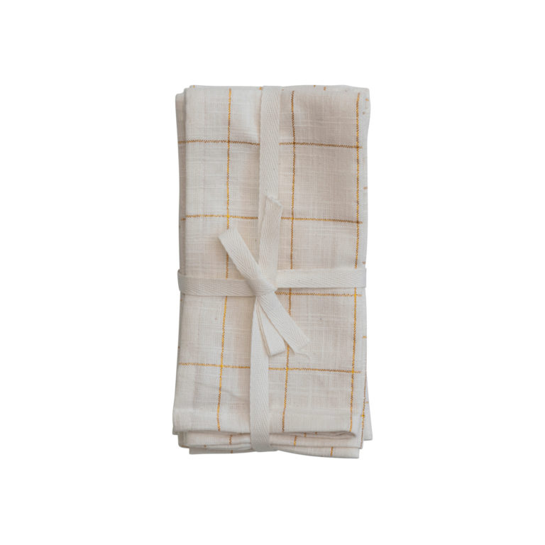 Set of 4 Square Cotton Napkins