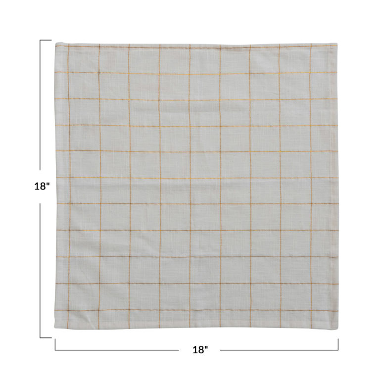 Set of 4 Square Cotton Napkins - Image 2