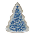 Stoneware Christmas Tree Serving Plate