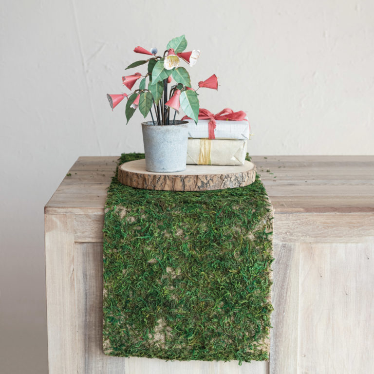 Moss & Burlap Table Runner - Image 3