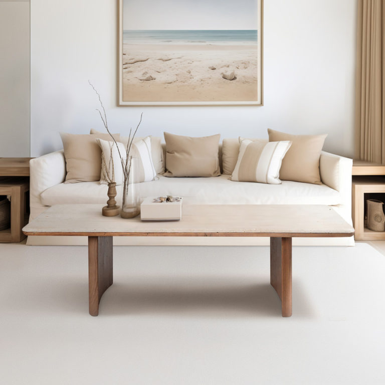 TRAVERTINE COFFEE TABLE - Image 7