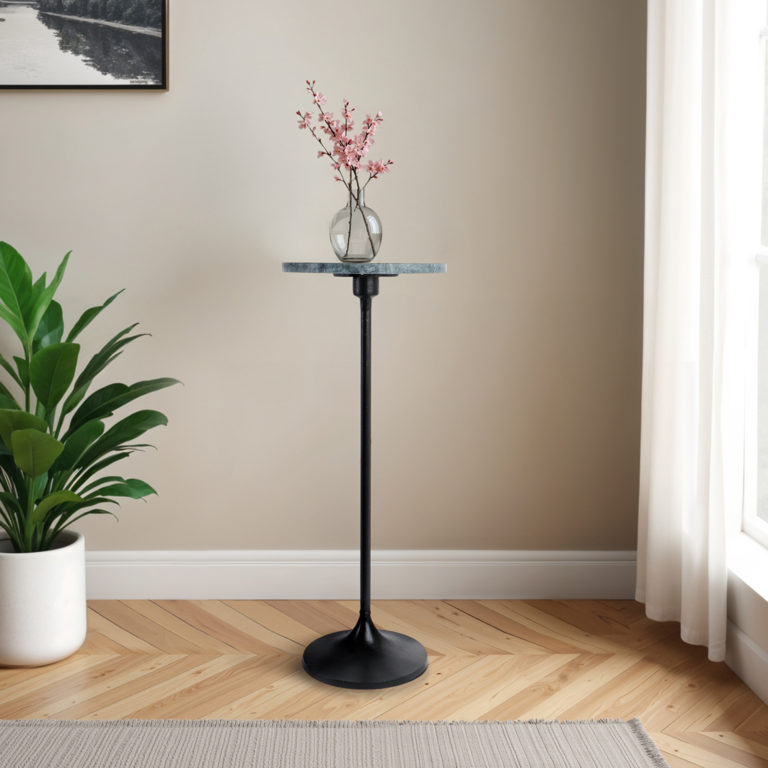 MARBLE TOP DRINK TABLE - Image 5