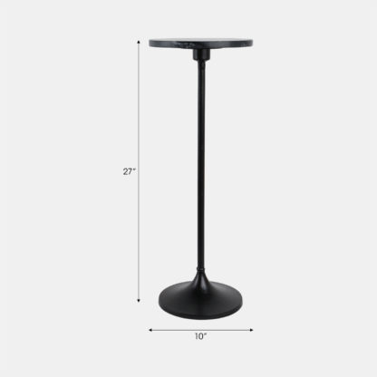 MARBLE TOP DRINK TABLE - Image 2