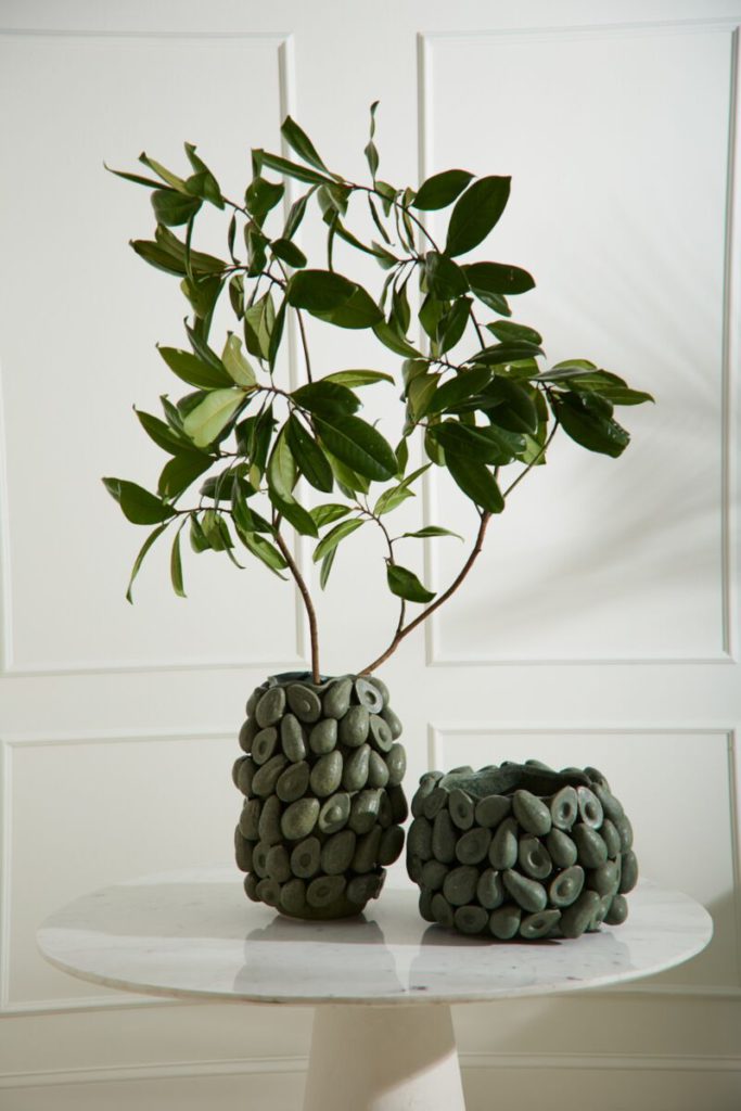 Layered Avocado Vase - Image 4