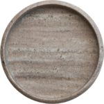 15"Rd x 2"H Marble Tray,