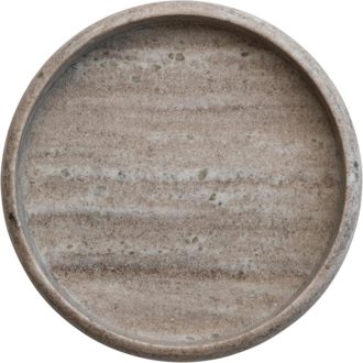 15"Rd x 2"H Marble Tray,