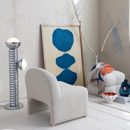 Bouclé Upholstered Nico Accent Chair - Image 4