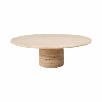 WINSTON TRAVERTINE STONE COFFEE TABLE