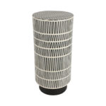 23" GOBIEL BLACK & WHITE COCKTAIL 2 RESIN TABLE