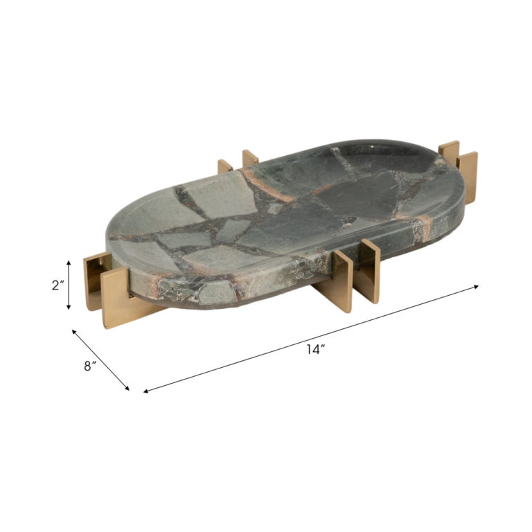 KOMI GREEN MALAKITE TRAY - Image 2