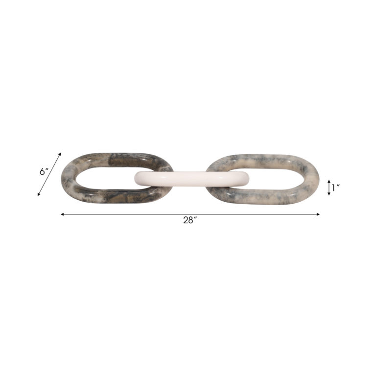 DESTA GREY RESIN LINK CHAIN - Image 5