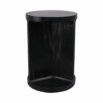 AUGUSTO CARVED MARBLE ACCENT TABLE