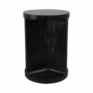 AUGUSTO CARVED MARBLE ACCENT TABLE