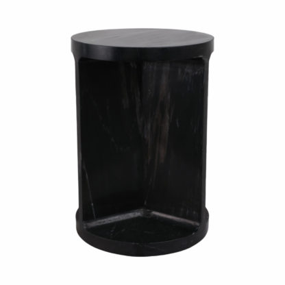 AUGUSTO CARVED MARBLE ACCENT TABLE