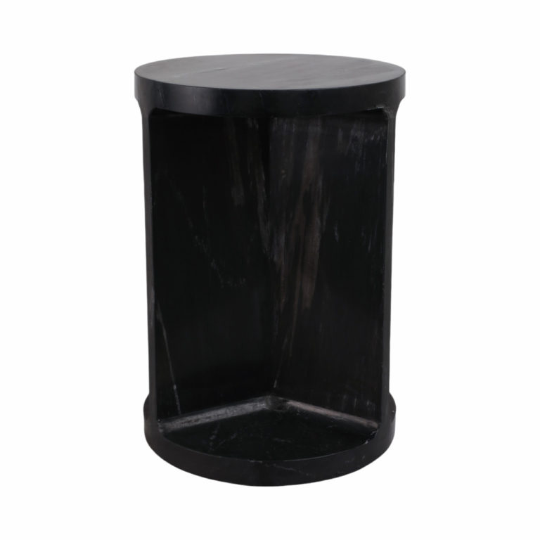 AUGUSTO CARVED MARBLE ACCENT TABLE