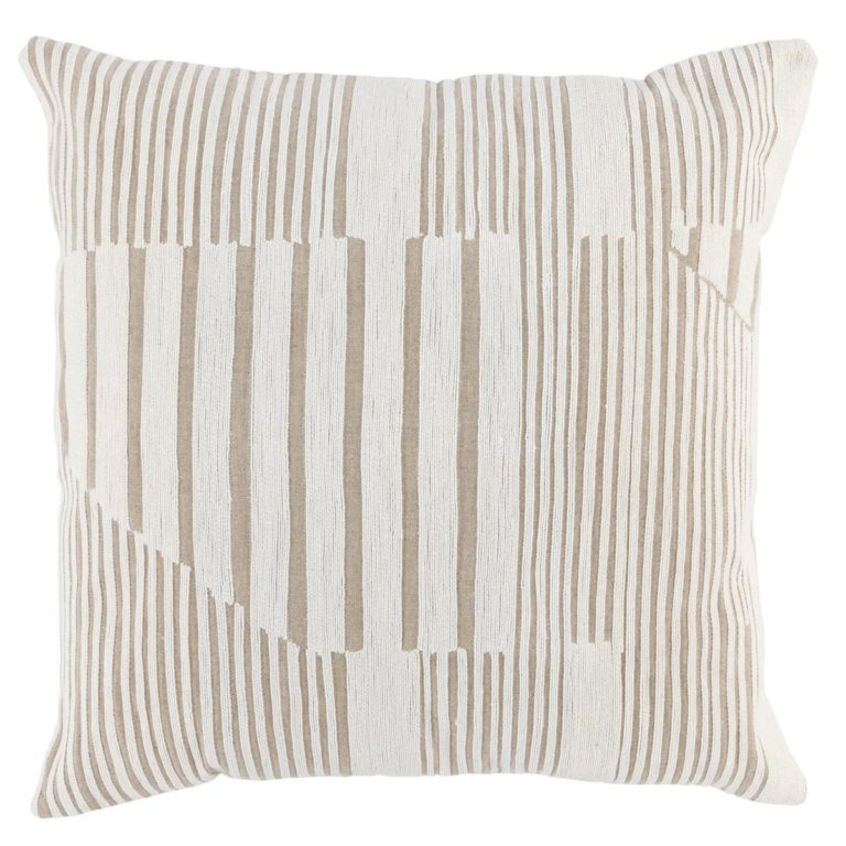 Levi Ivory/Natural Square Pillow