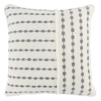 Katia Ivory/Gray Square Pillow