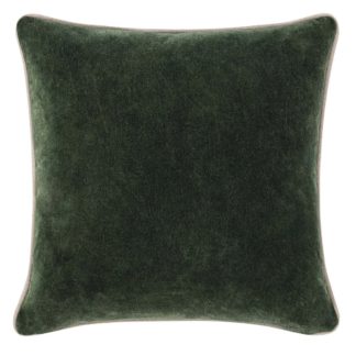 Heirloom Velvet Forest Green Square Pillow