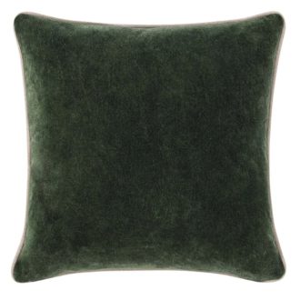 Heirloom Velvet Forest Green Square Pillow