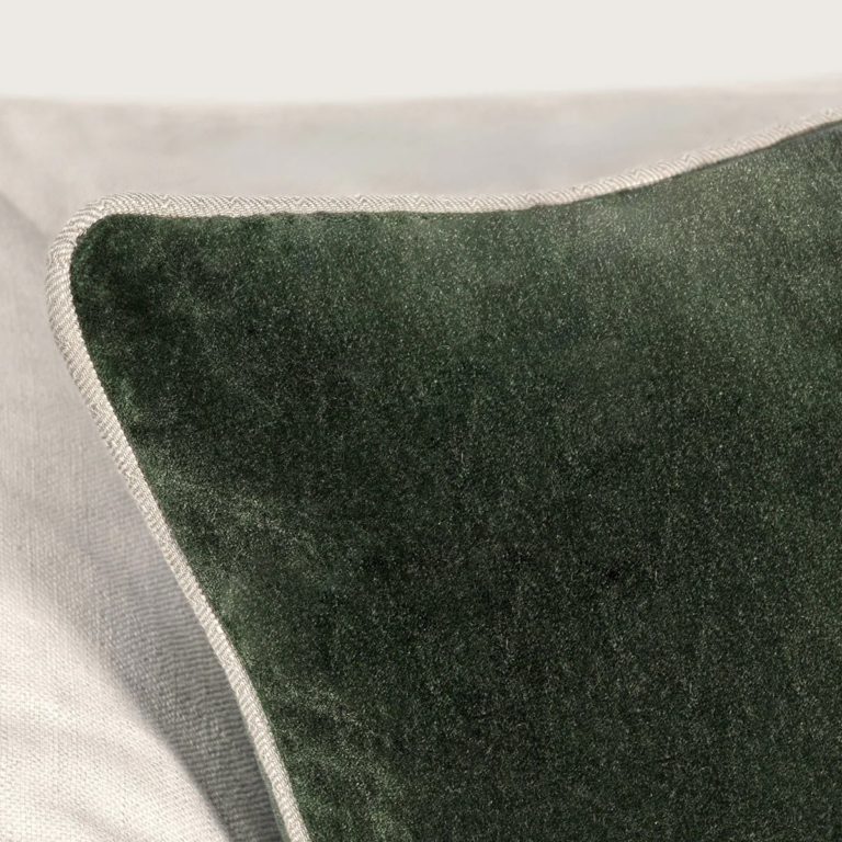 Heirloom Velvet Forest Green Square Pillow - Image 2