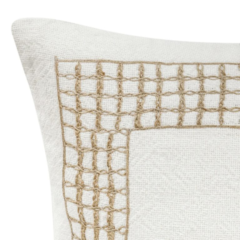 Marina White Square Pillow - Image 3