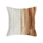 Meru Hide Tan Square Pillow