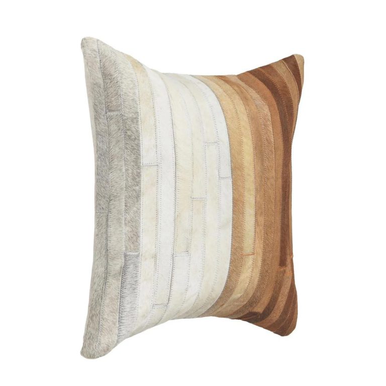 Meru Hide Tan Square Pillow - Image 5