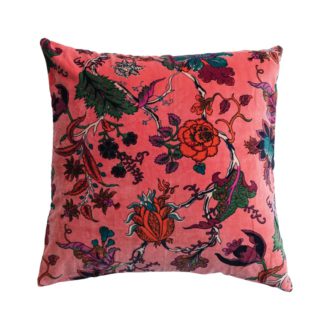 20"Sq Cotton Velvet Printed